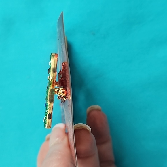 NWT Christmas Tree Rhinestone Brooch Pin - Picture 3 of 8